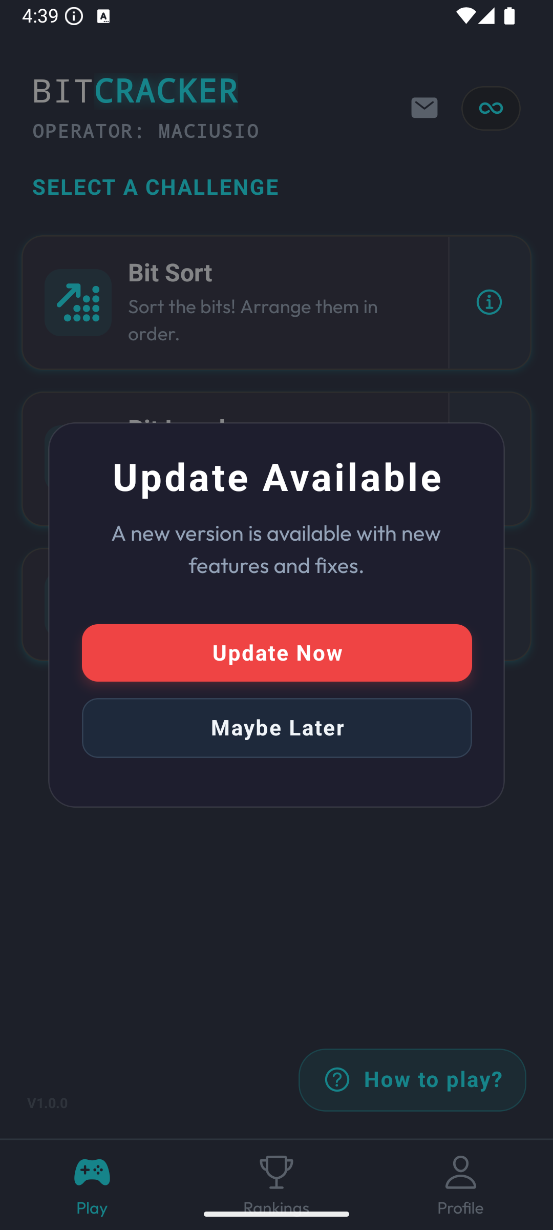 Update Required