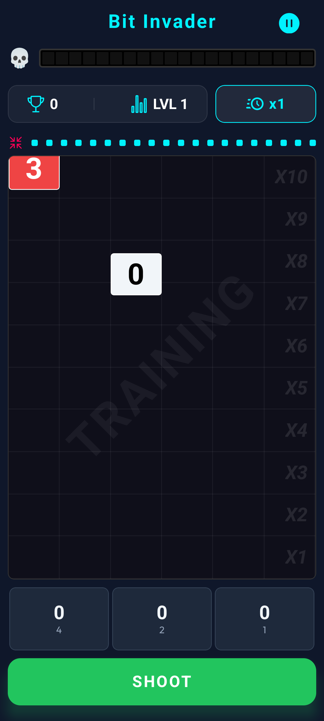Bit Invader Training