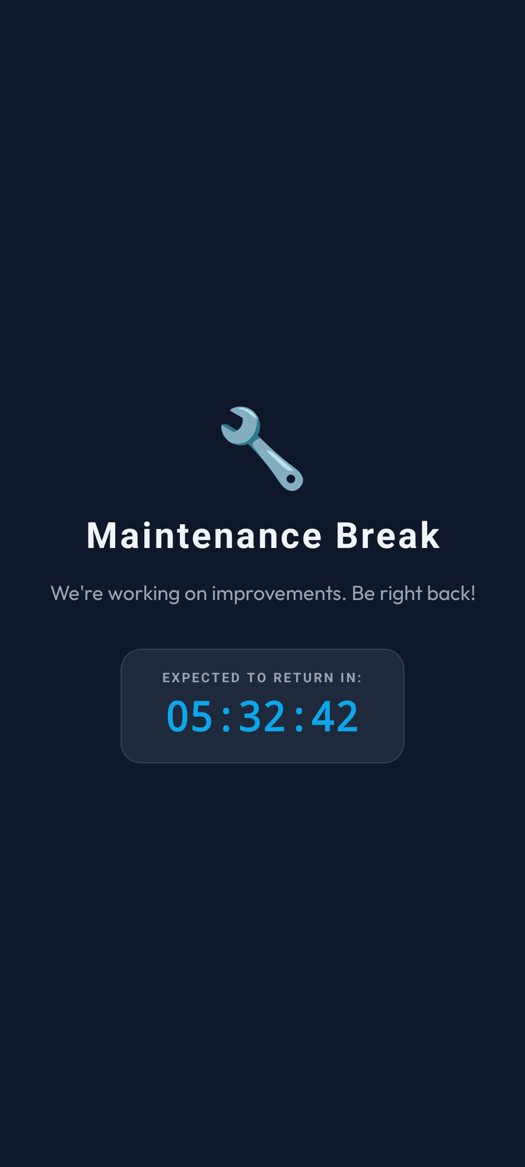 Maintenance Lock